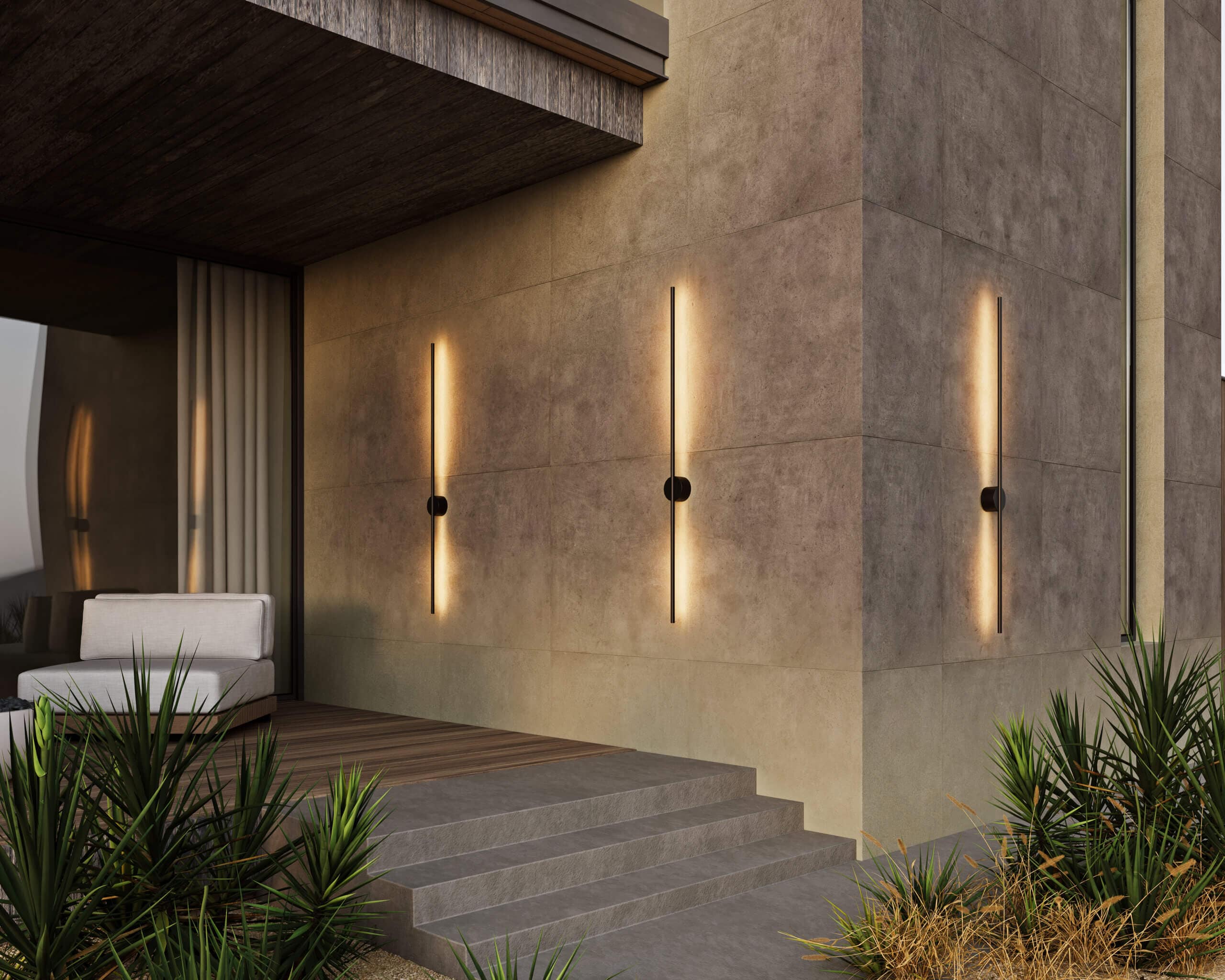 DALS Lighting RWS60-CC-BK Outdoor-Wall-Lighting - View #3