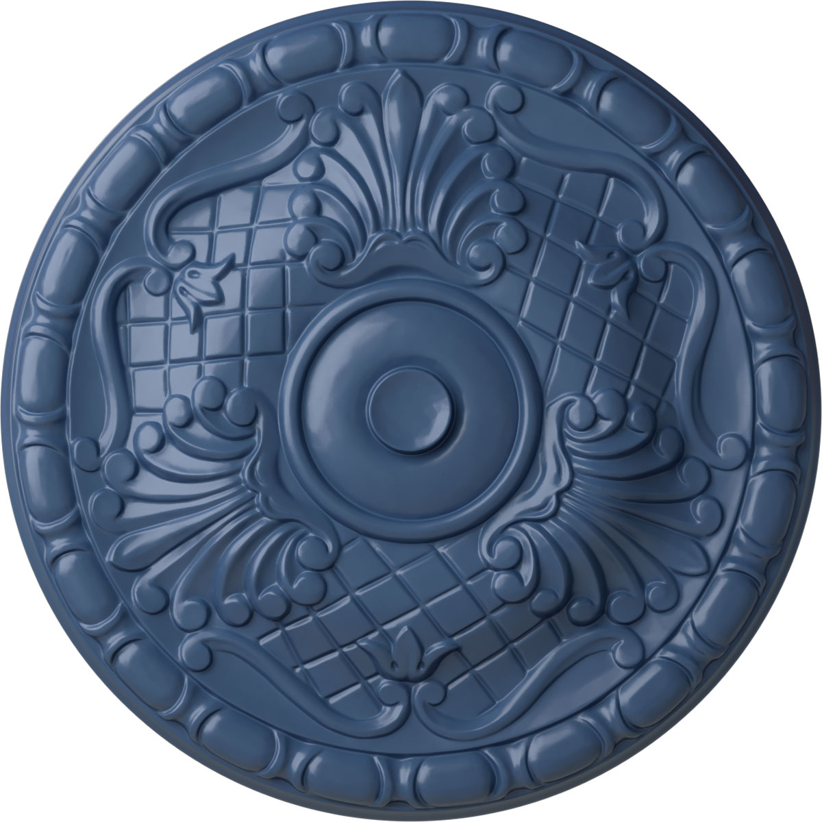 Ekena Millwork CM16AMAMF Amelia 15.75-in W x 15.75-in L Painted Americana Polyurethane Whole Ceiling Medallion