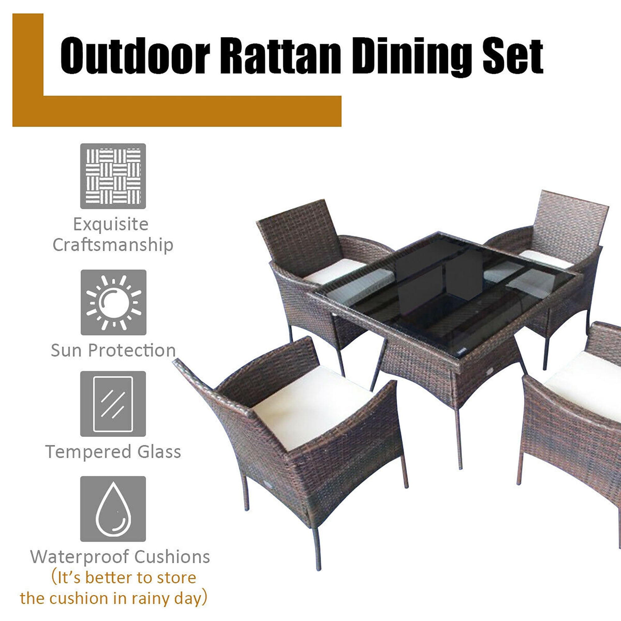 CASAINC WF-004C090T-B Patio-Dining-Sets - View #5