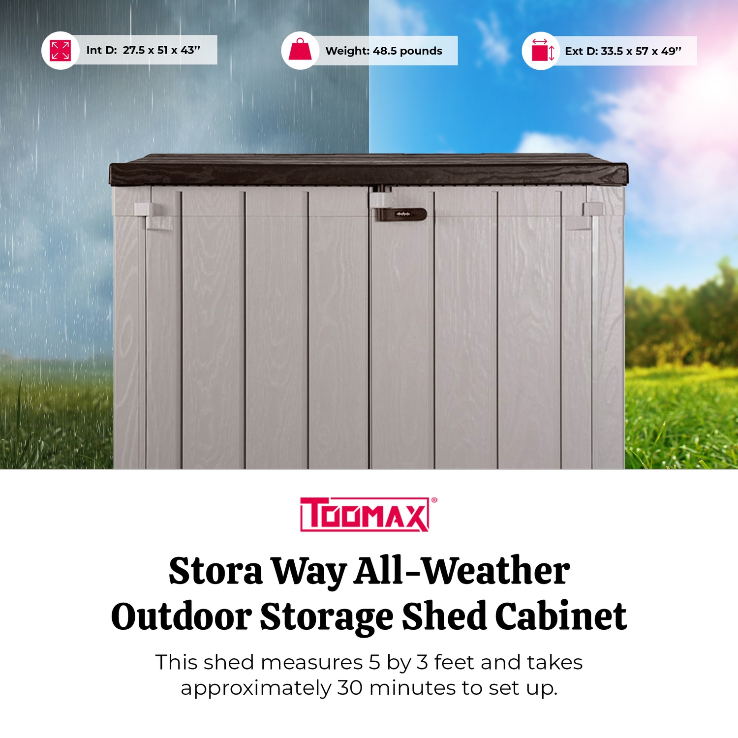 TOOMAX 196710 Small-Outdoor-Storage - View #4