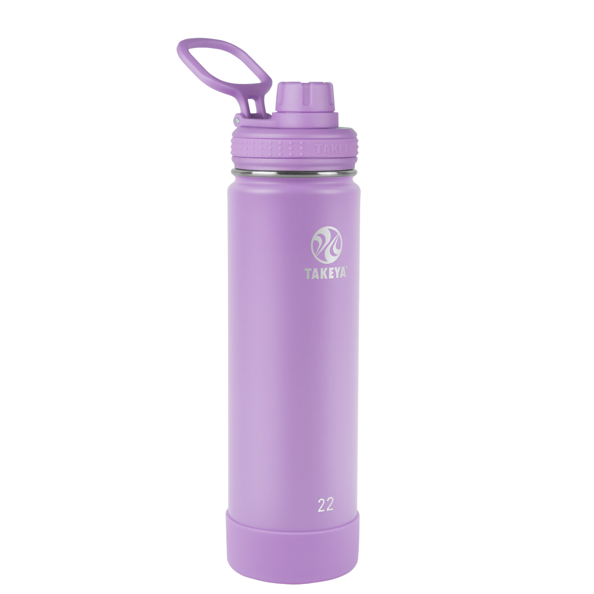Takeya 24oz Actives Insulated Stainless Steel Water Bottle with Straw Lid -  Lilac