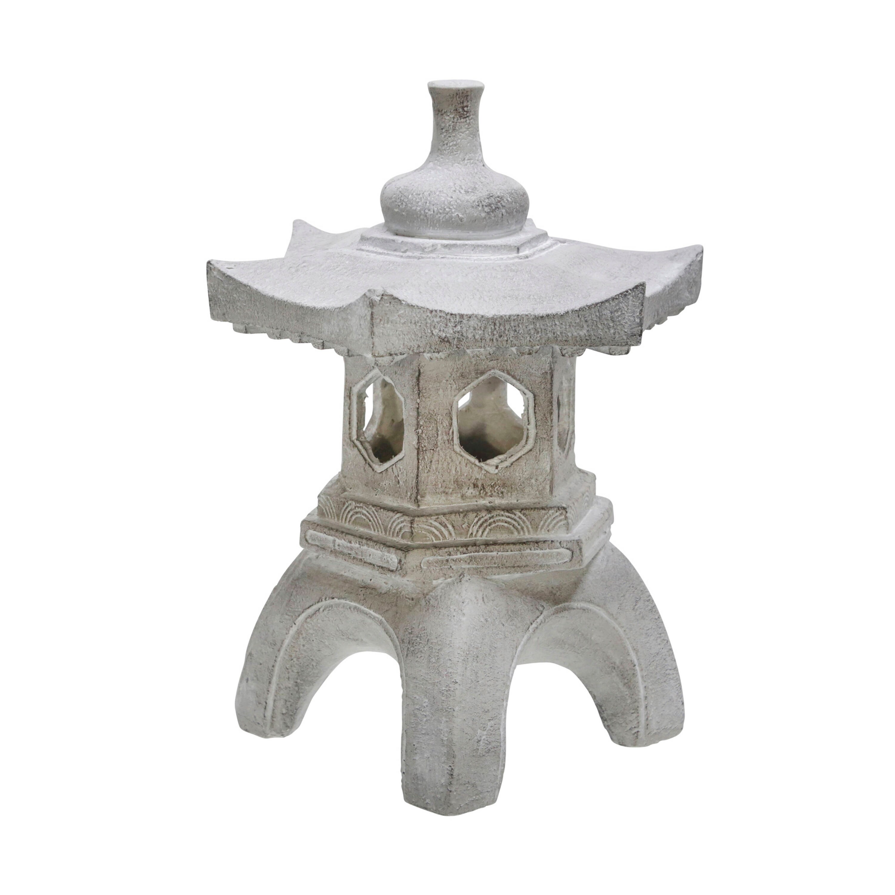 Sagebrook Home 17-in H x 12-in W Gray Lighthouse Garden Statue at Lowes.com