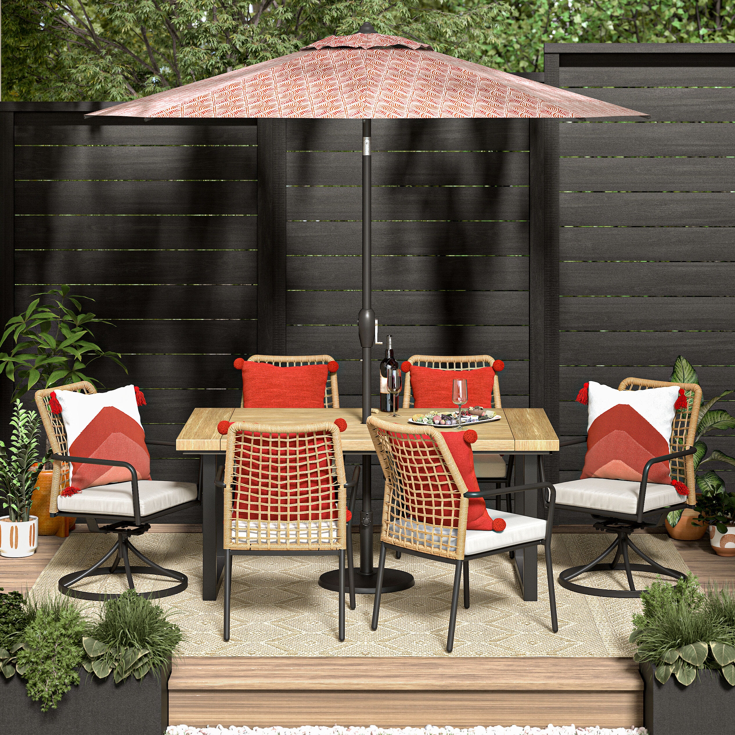 Origin 21 Clairmont 7 Piece Patio Dining Set