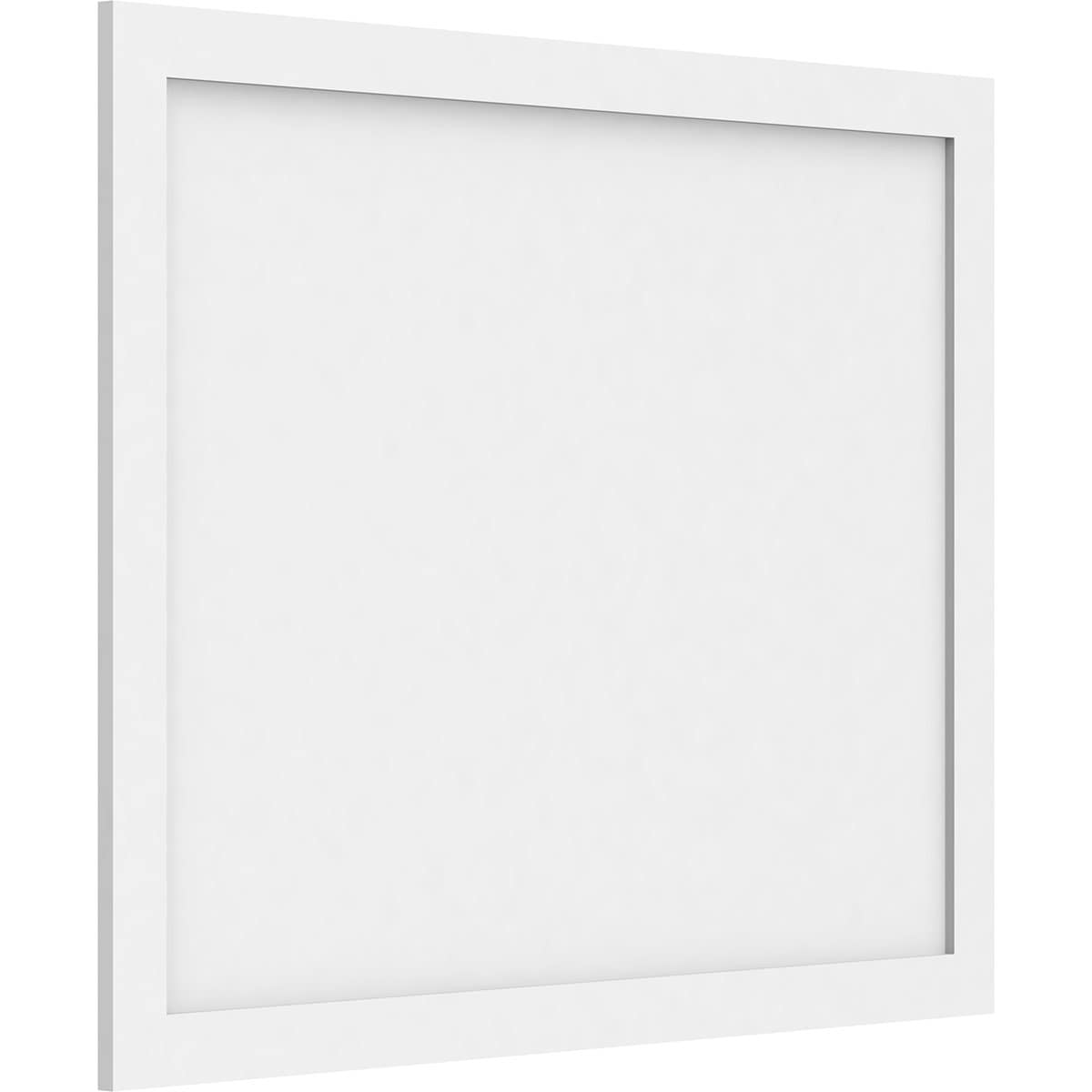 Ekena Millwork WALP38X30X062CNL 38-in x 30-in Smooth Paintable/Stainable White PVC Fretwork Wall Panel (