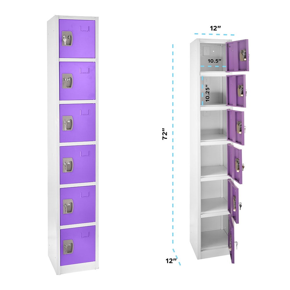 AdirOffice 629-206-PUR-2PK Storage-Lockers - View #3
