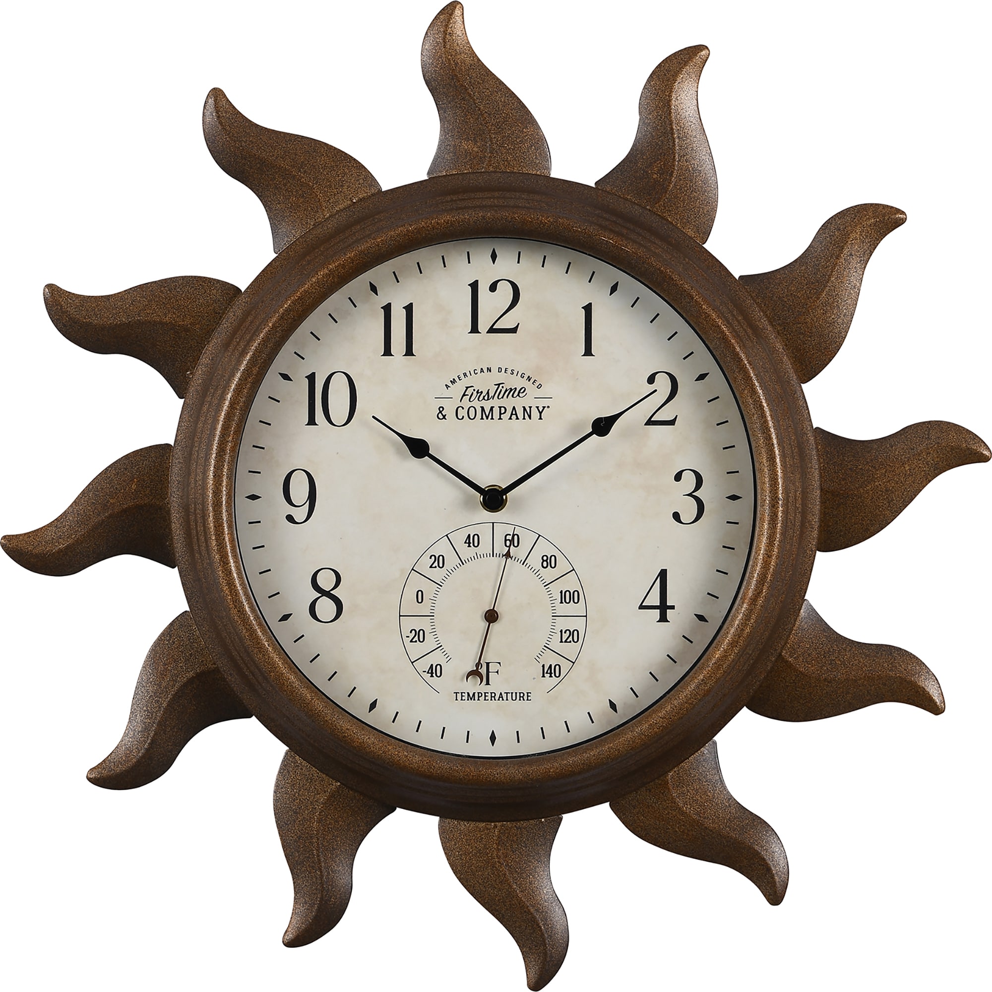 Wooden Frame 10” Diameter Wall Clock
