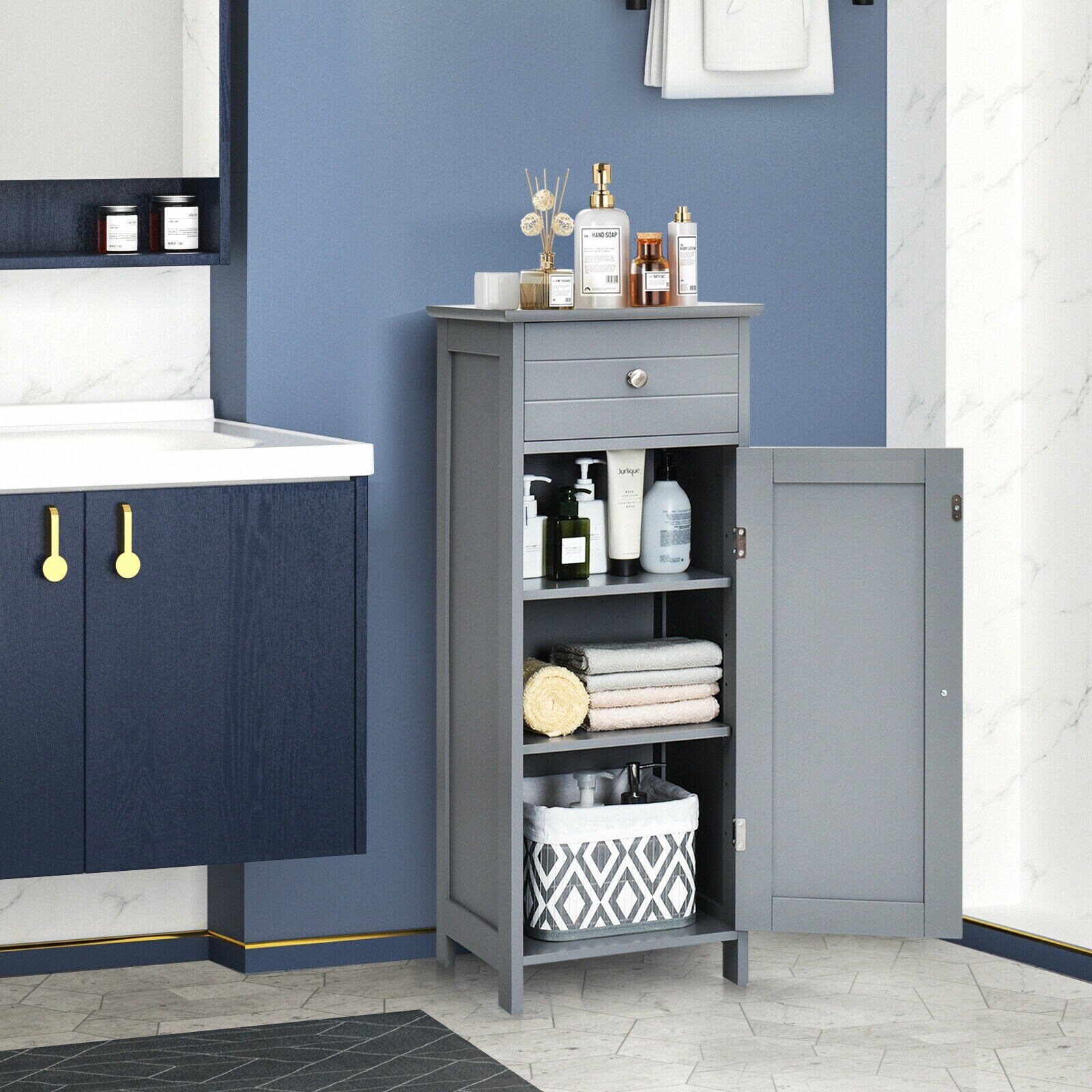 WELLFOR OUJ66372GR Linen-Cabinets - View #6