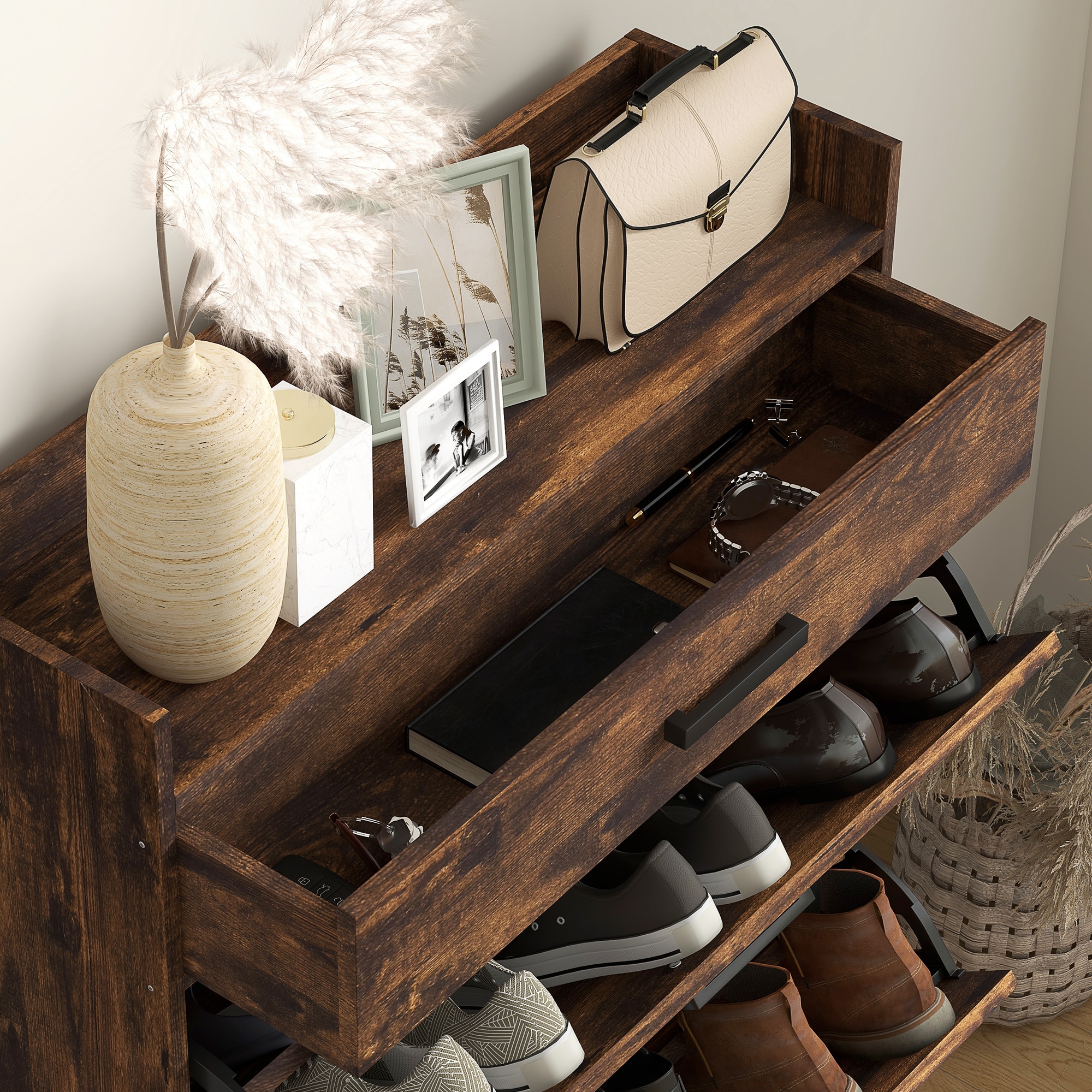 Mondawe MO-JH-XG2-BK Shoe-Racks - View #2