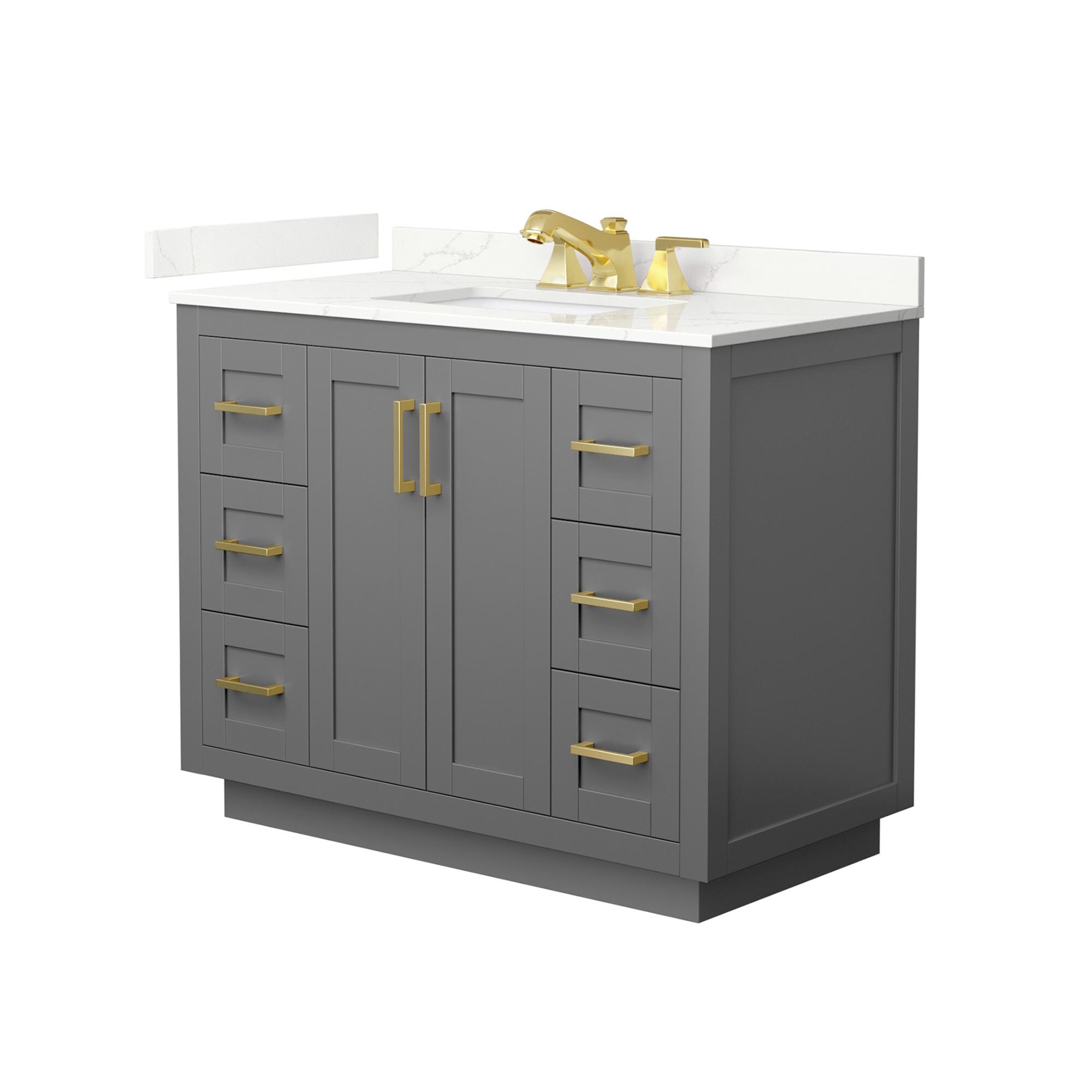 Wyndham Collection WCF292942SGGGTUS3MXX Bath-Vanity-Combo - View #2