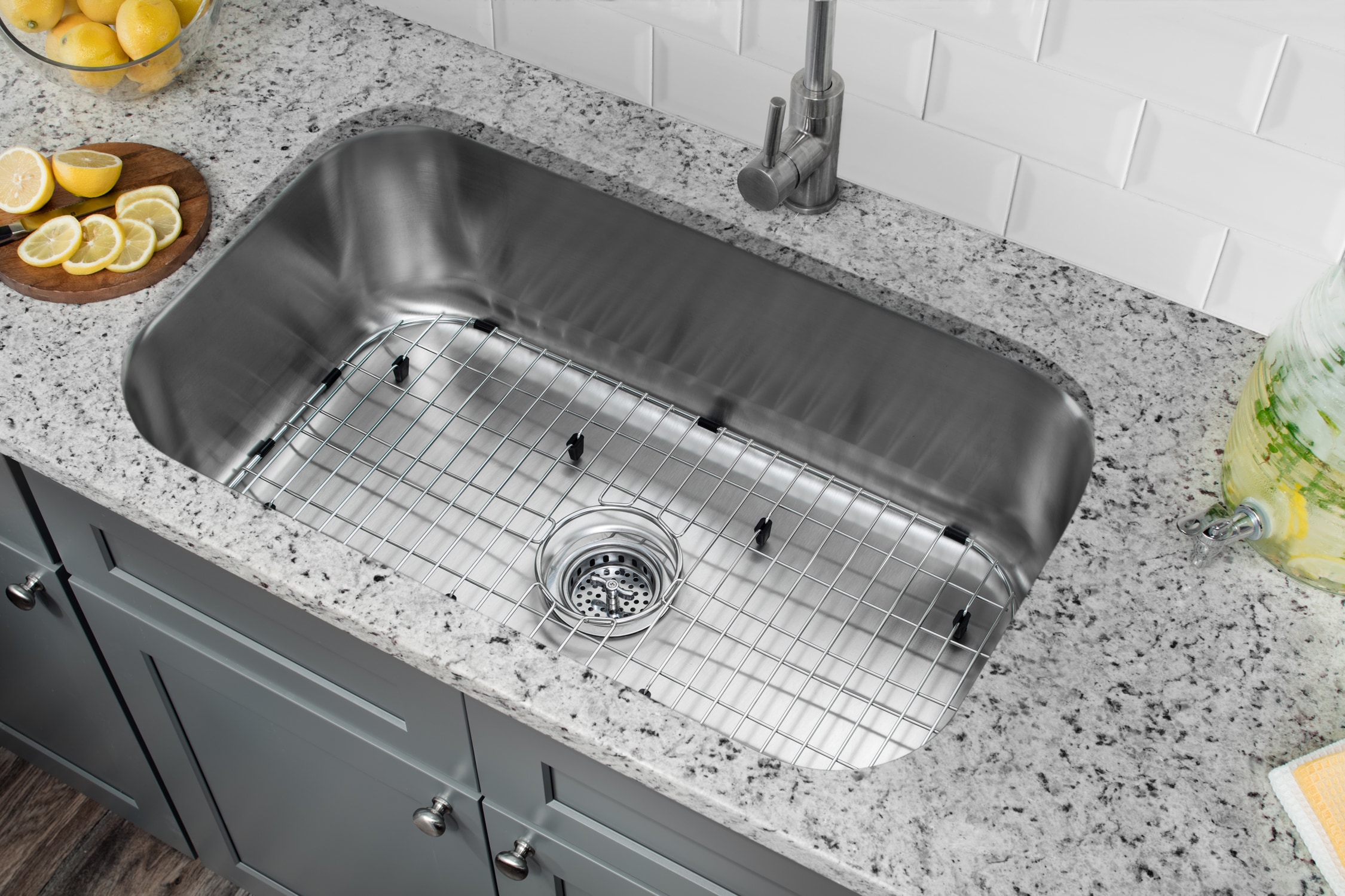 Superior Sinks Undermount 29.75-in x 18-in Brushed Satin Stainless