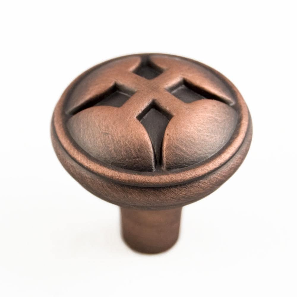 RK International CK 9314-DC Distressed copper Round Transitional Cabinet Knob
