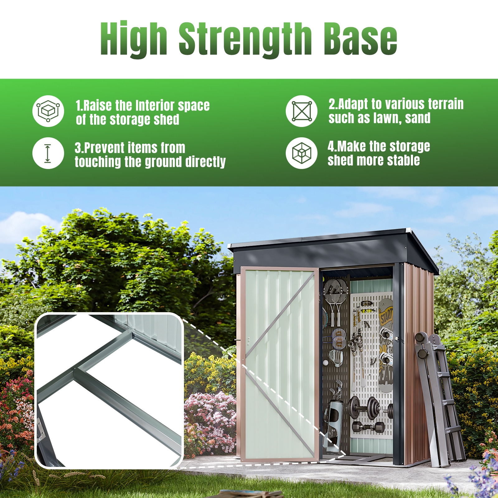 AOXUN AX-42632R Metal-Storage-Buildings-Sheds - View #5