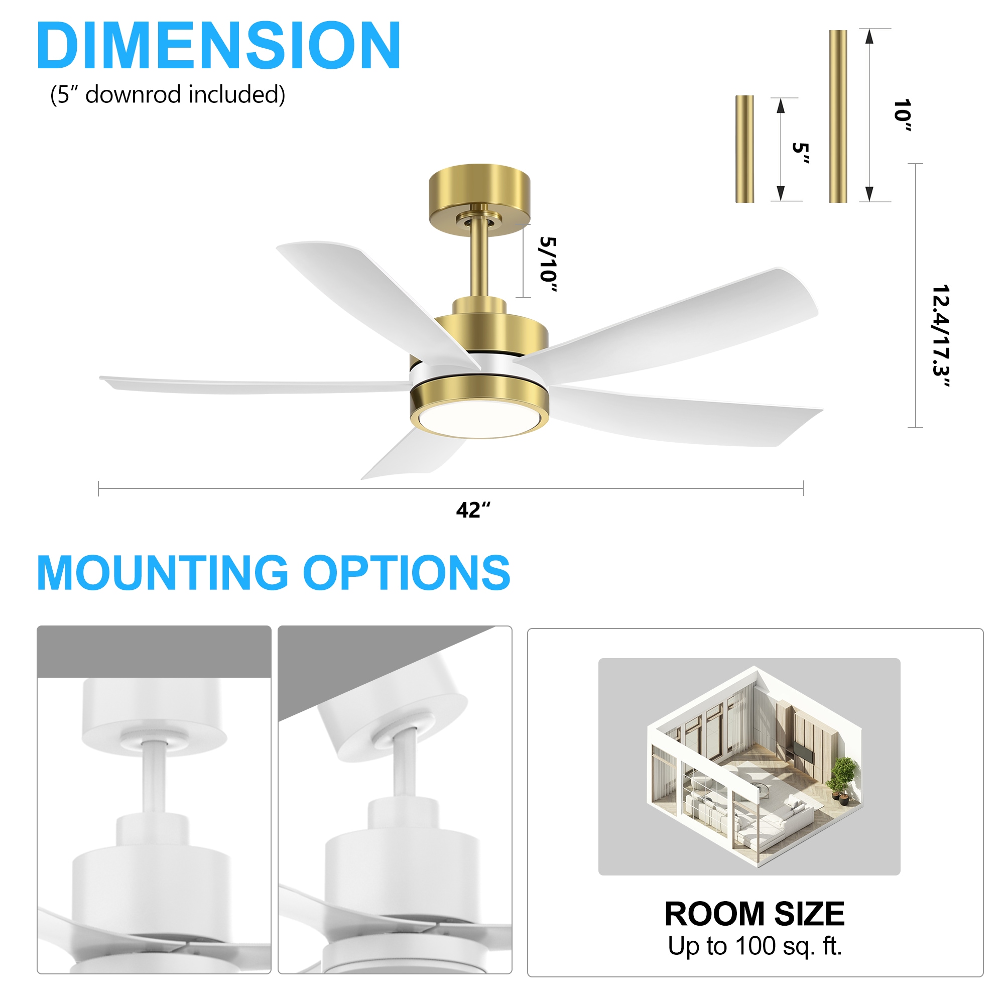 Breezary 24034-GW Ceiling-Fans - View #8