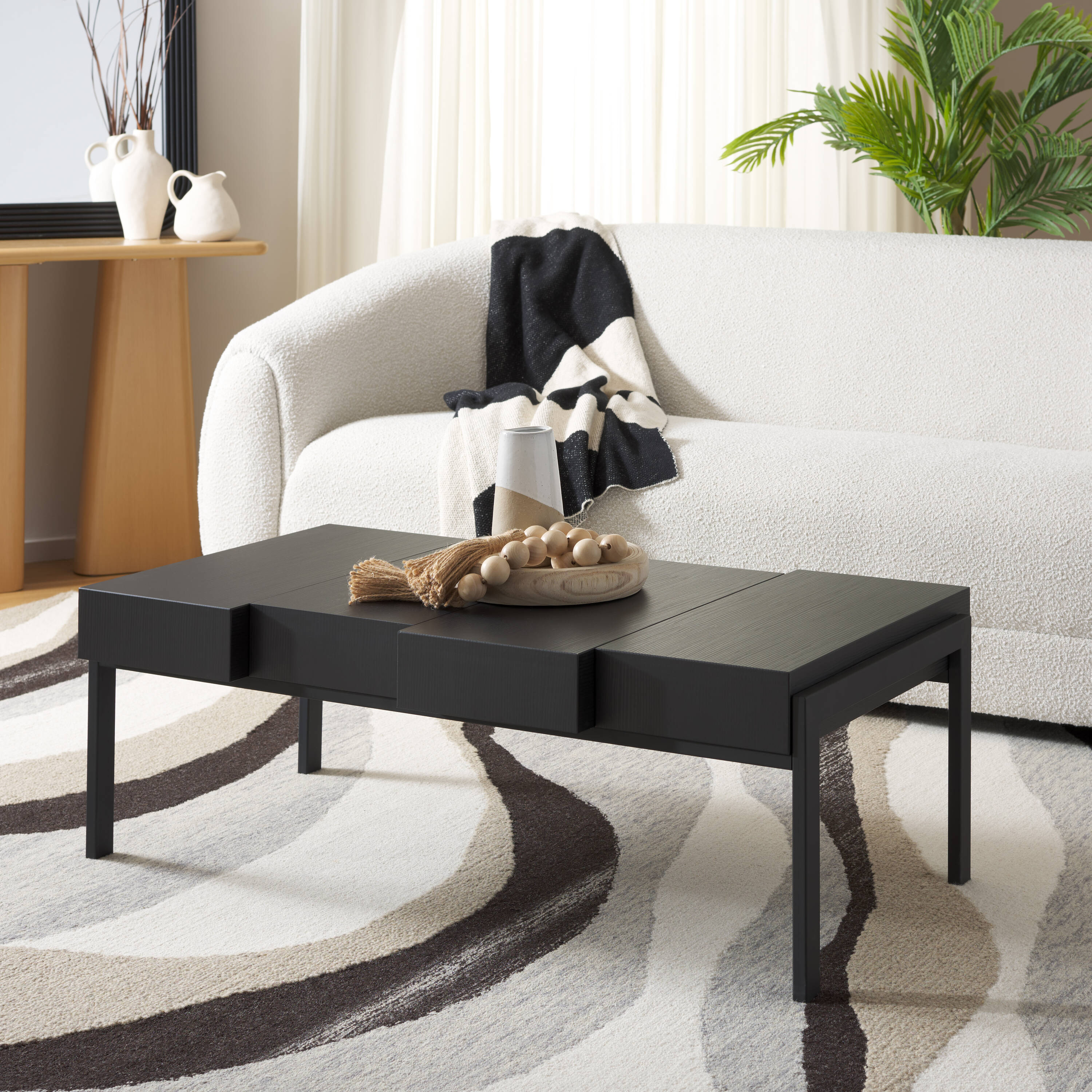 Safavieh COF7005B Powder Coating MDF Modern Coffee Table