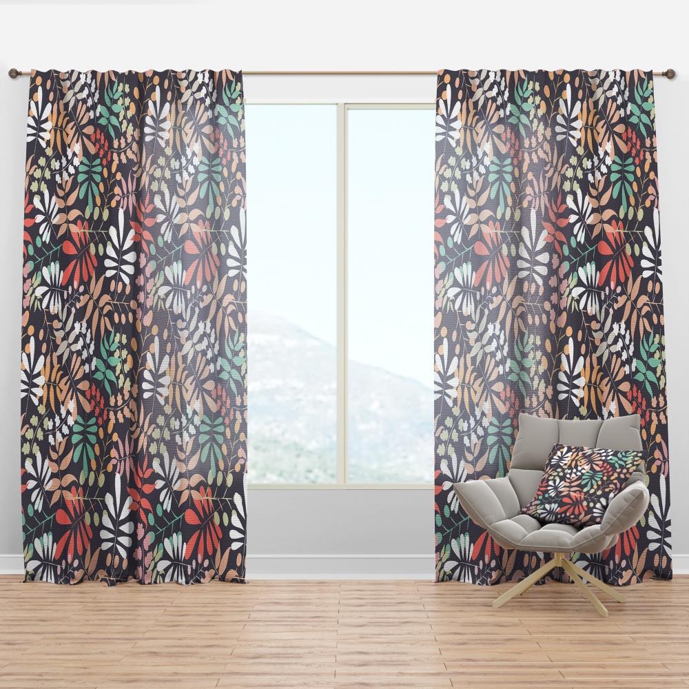 Designart CTN24020-52-90 90-Inches Multiple colors/finishes Abstract Room darkening Thermal lined Rod pocket Single curtain panel