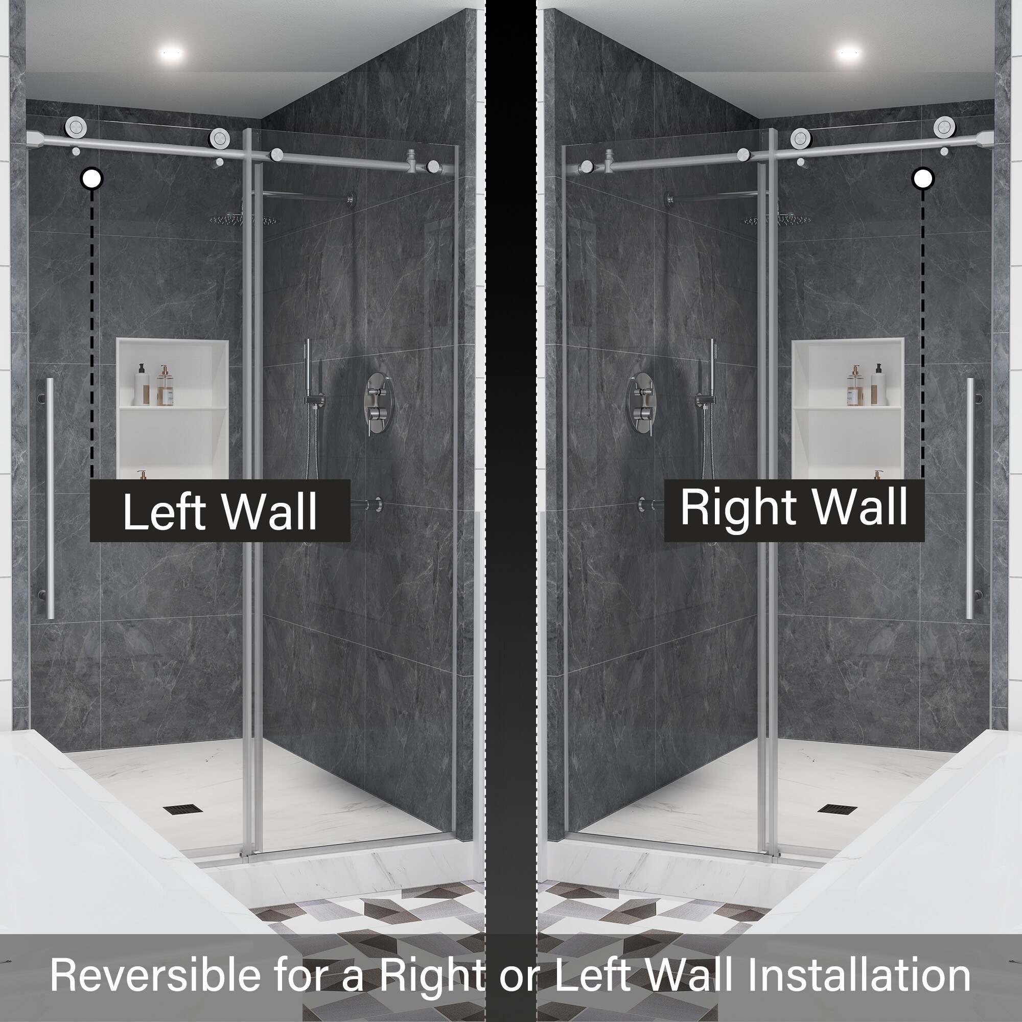 CASAINC CA-LBD6-4876BN Shower-Doors - View #5