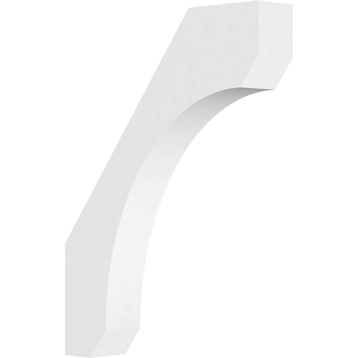 Ekena Millwork BRCP03X18X24LGY 3-in x 18-in x 24-in Unfinished PVC Standard Legacy Knee Brace