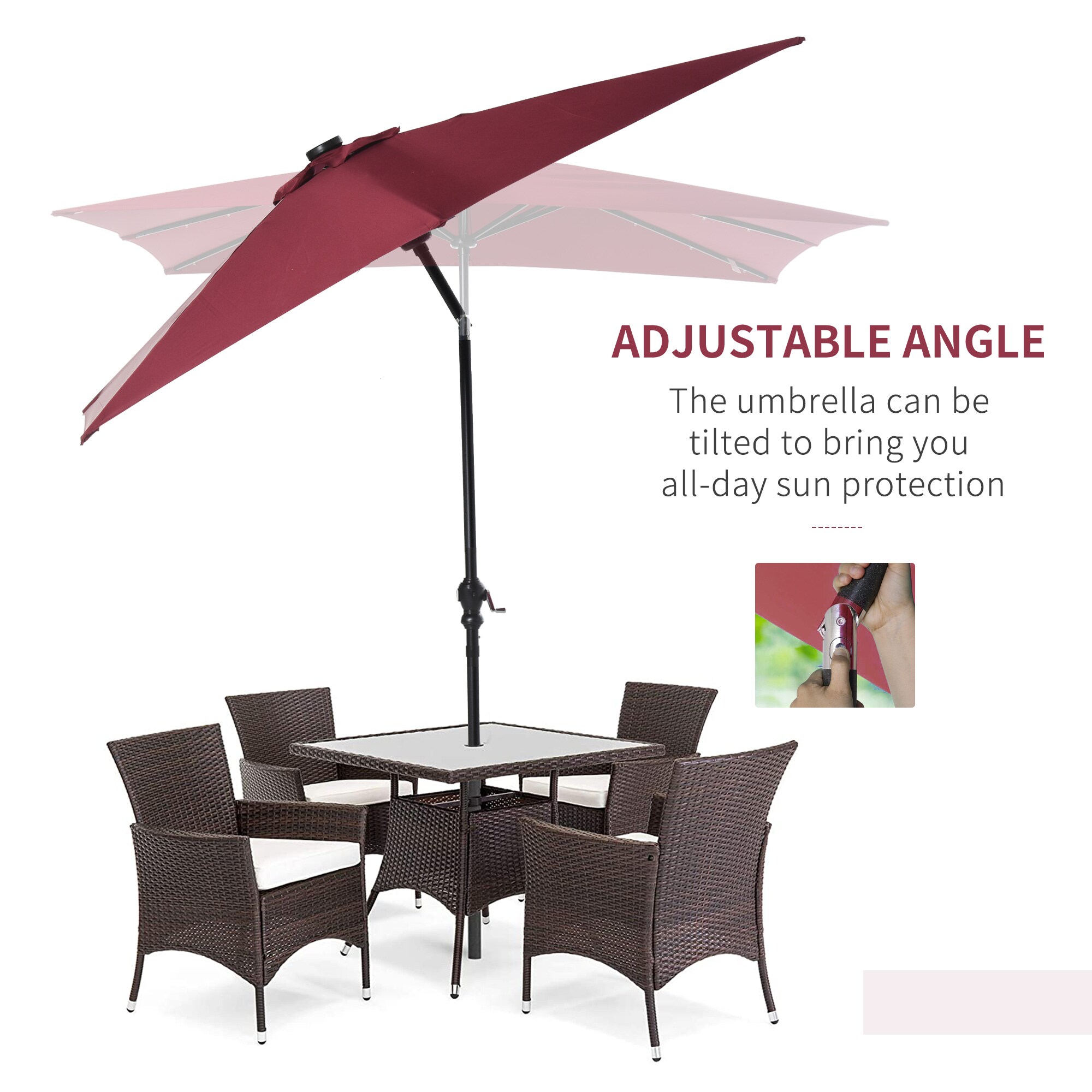 Outsunny 84D-100WR Umbrellas-2 - View #6