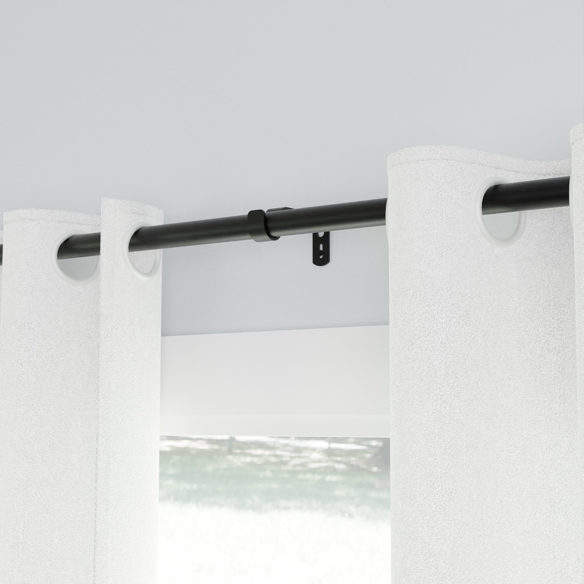 allen + roth FSI 1503 MBLK Curtain-Brackets - View #7