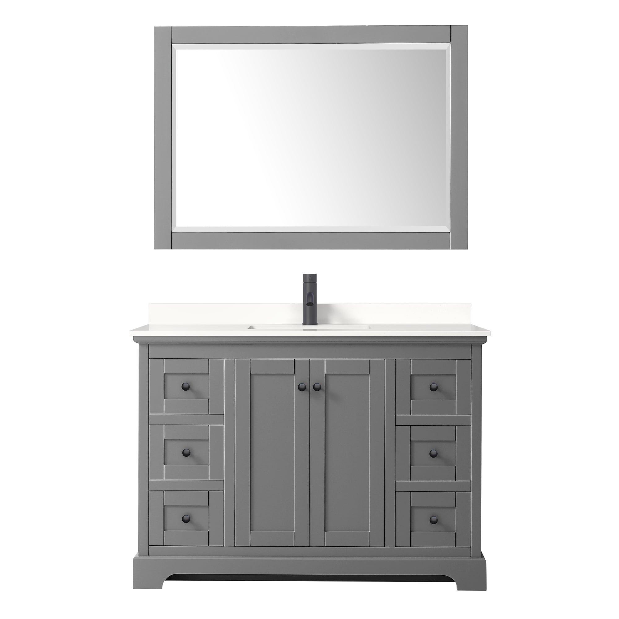 Wyndham Collection WCV232348SGBWQUNSM46 Bath-Vanity-Combo - View #2
