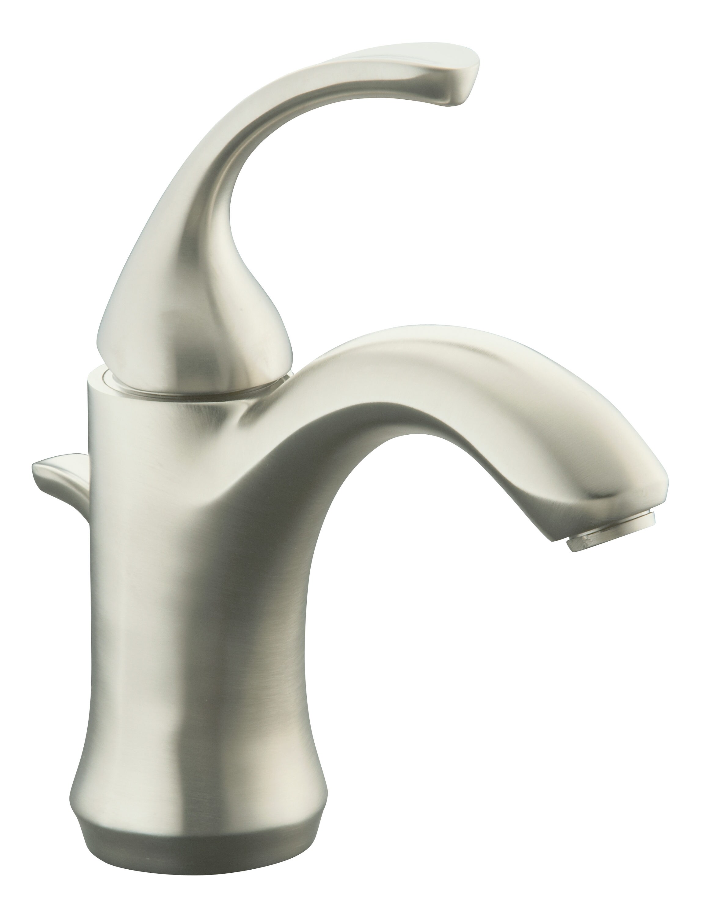 KOHLER Fore Brushed Nickel 1-handle 4-in centerset WaterSense