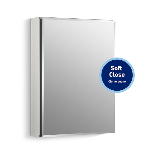 Kohler 20 In X 26 125 Surface Recessed Mount Mirrored Soft Close Medicine Cabinet The Cabinets Department At Lowes Com