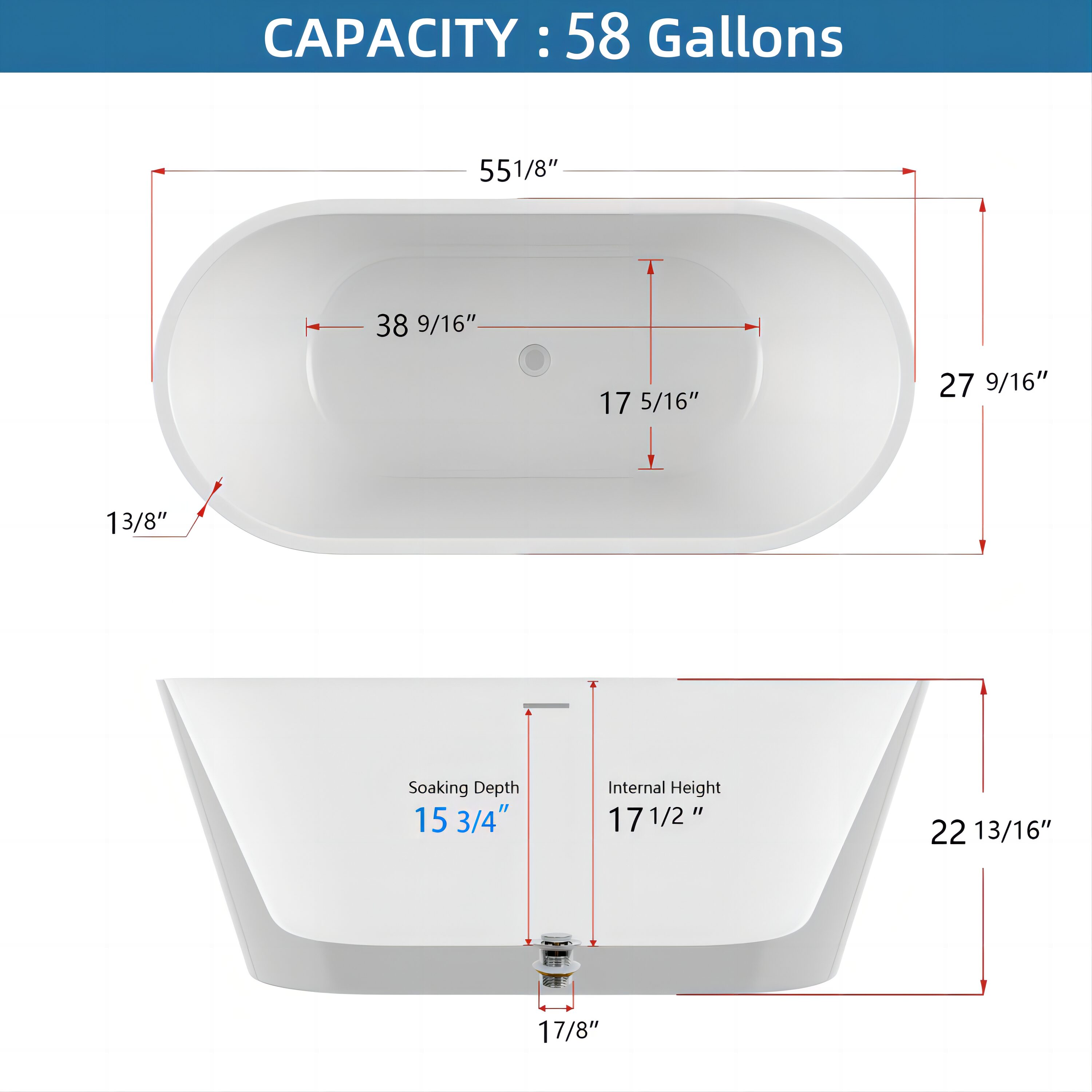 WELLFOR GTLSTWH07 bathtubs - View #7