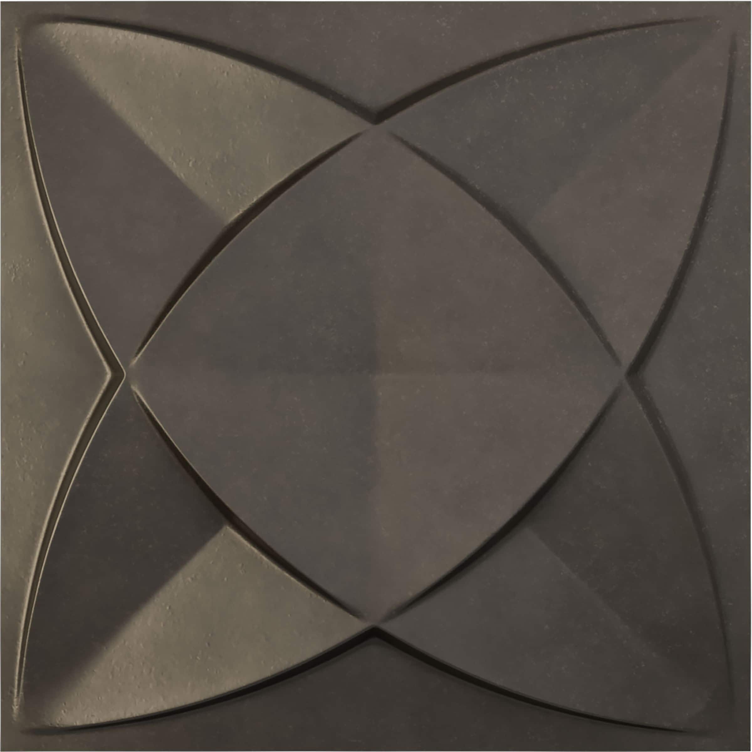 Ekena Millwork WP20X20SWDST 19-5/8-in x 19-5/8-in Embossed Paintable/Stainable Black PVC Wall Panel (