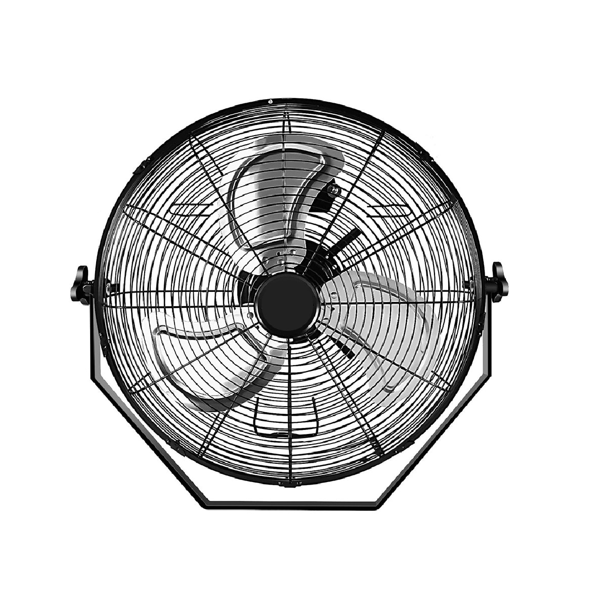 Siavonce FZ83337 20-in Oscillation Indoor or Outdoor Black Wall Mounted Fan