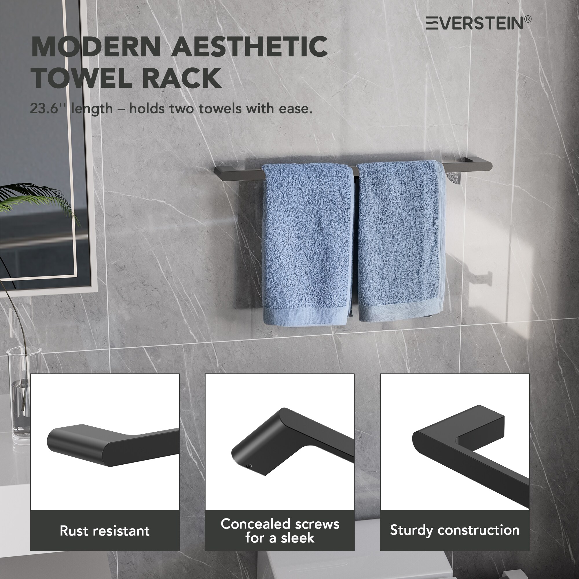 EVERSTEIN Q-832-OTOP Decorative-Bath-Hardware-Kits - View #9
