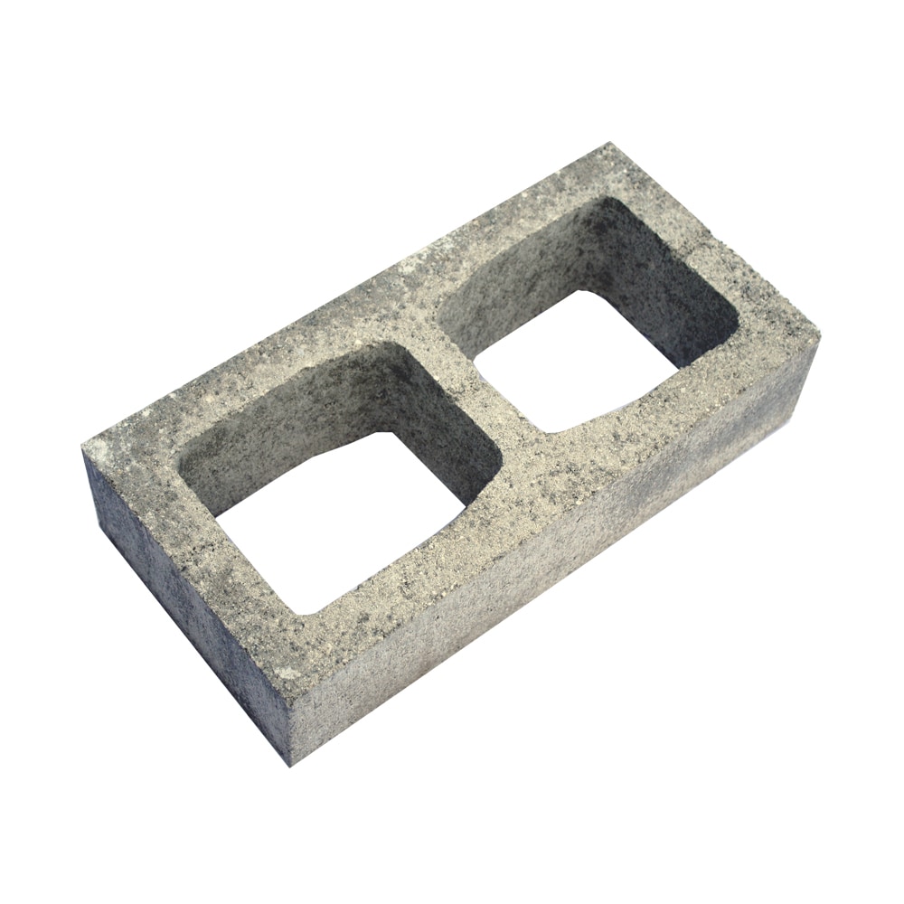  100092 8-in-in W x 4-in-in H x 16-in-in L Standard Cored Concrete Block