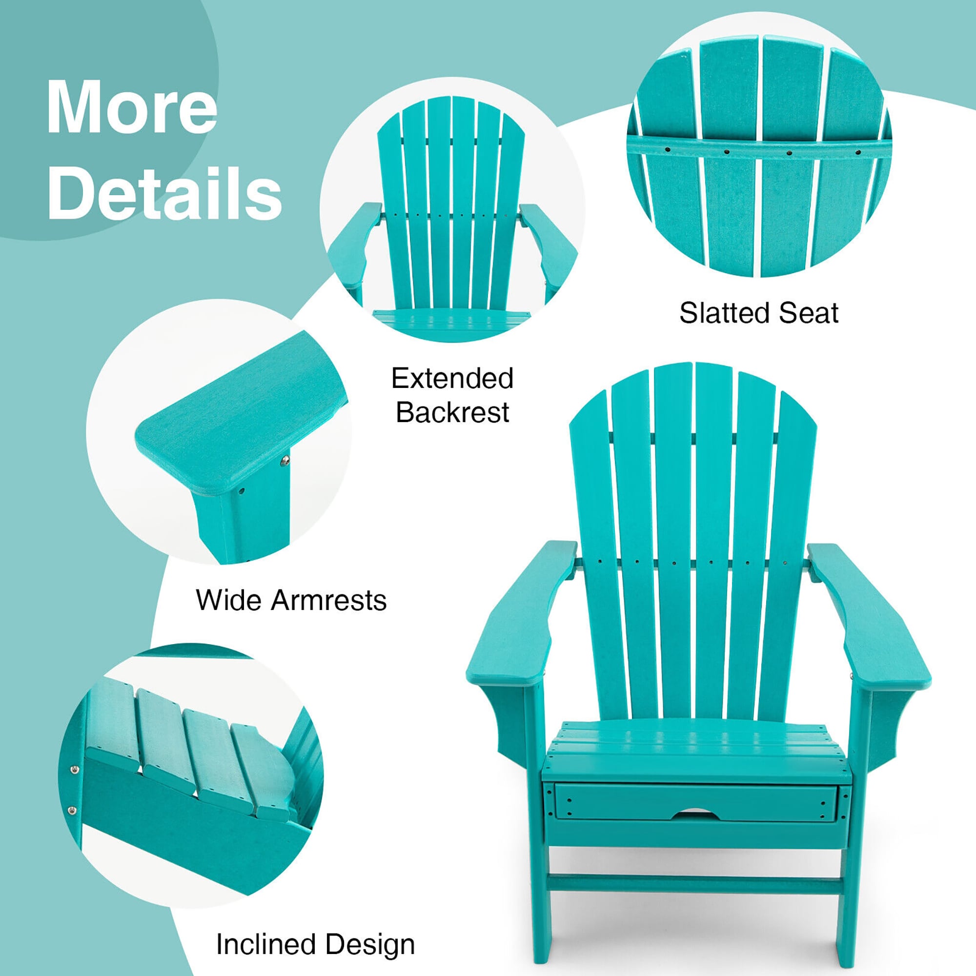 Forclover ALUE-04GR Patio-Chairs - View #4