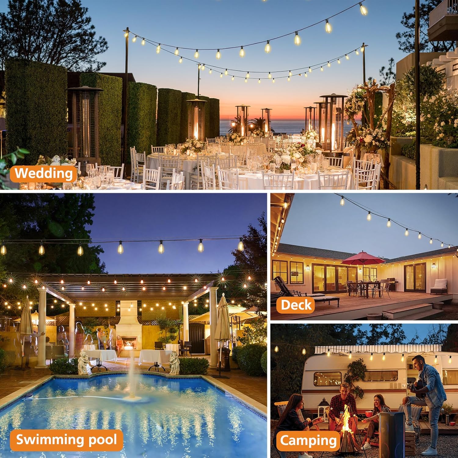 Nordic Hygge KN-ST38-50FT-25T-3C Patio-String-Lights - View #7