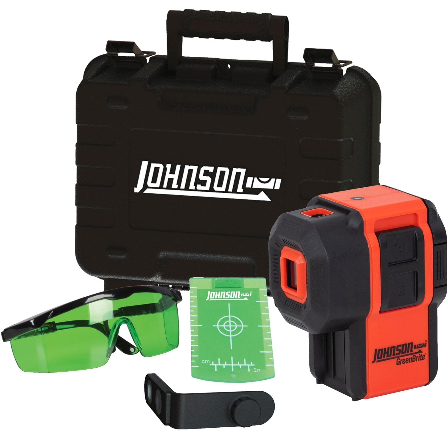 Green 100-ft Self-Leveling Indoor/Outdoor Line Generator Laser Level with 3 Spot Beam | - Johnson Level 40-6641