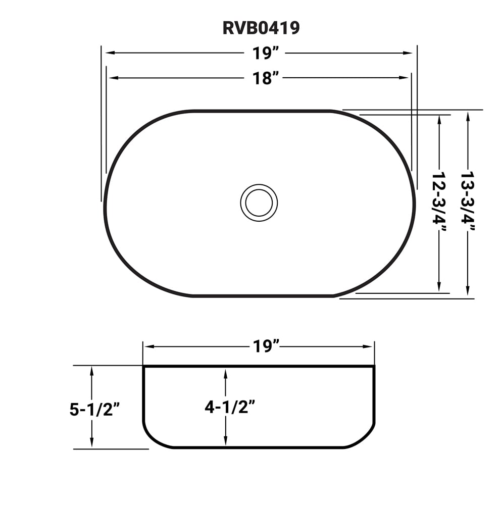 Ruvati RVB0419 Bath-Sink - View #7