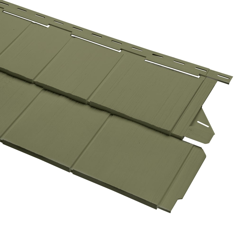 Georgia-Pacific 166670B Cedar Spectrum Perfection Shake Dublin Vinyl Siding Panel 15.5-in x 54.625-in 5.0-sq ft /piece