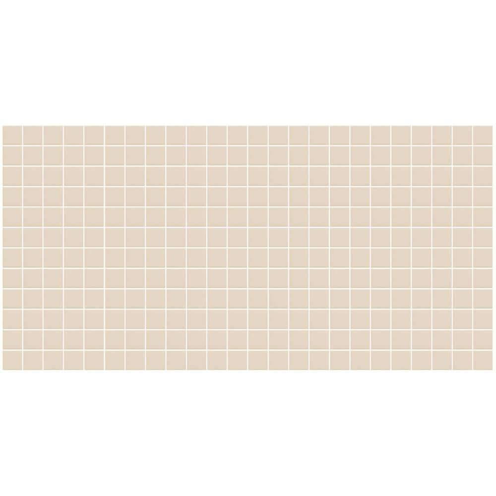 Unglazed Mosaics Almond 12-in x 24-in Unglazed Porcelain Uniform Squares Floor and Wall Tile (24-sq. ft/ Carton) | - American Olean 0A2411GMS1P