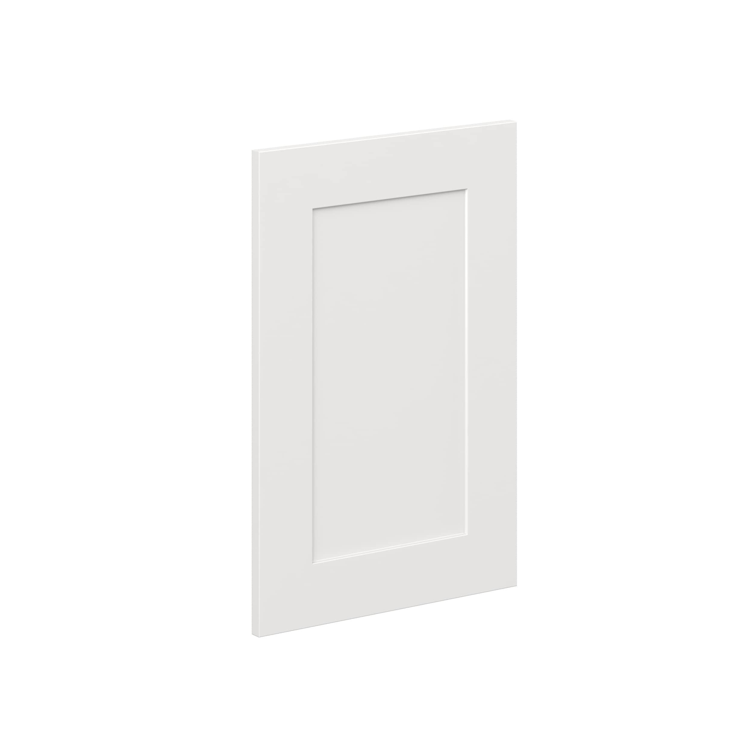 Hugo&Borg - Jolie 16.5-in W x 25-in H Warm White Painted Shaker Base cabinet door (Fits 33-in bas...