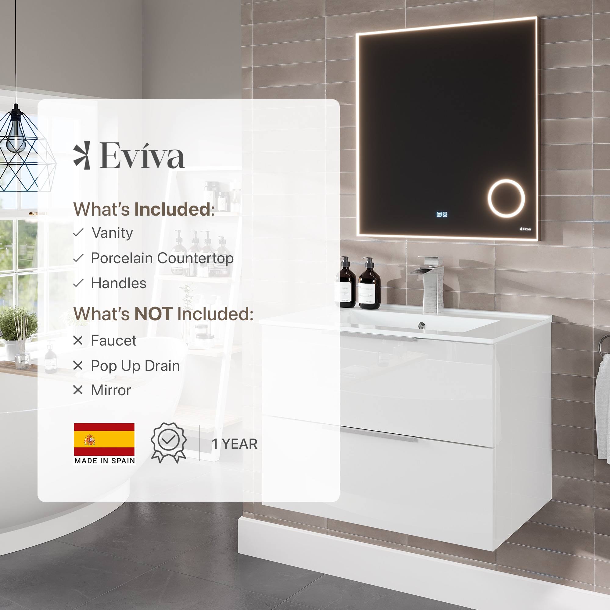 Eviva EVVN523-28WH Bath-Vanity-Combo - View #9