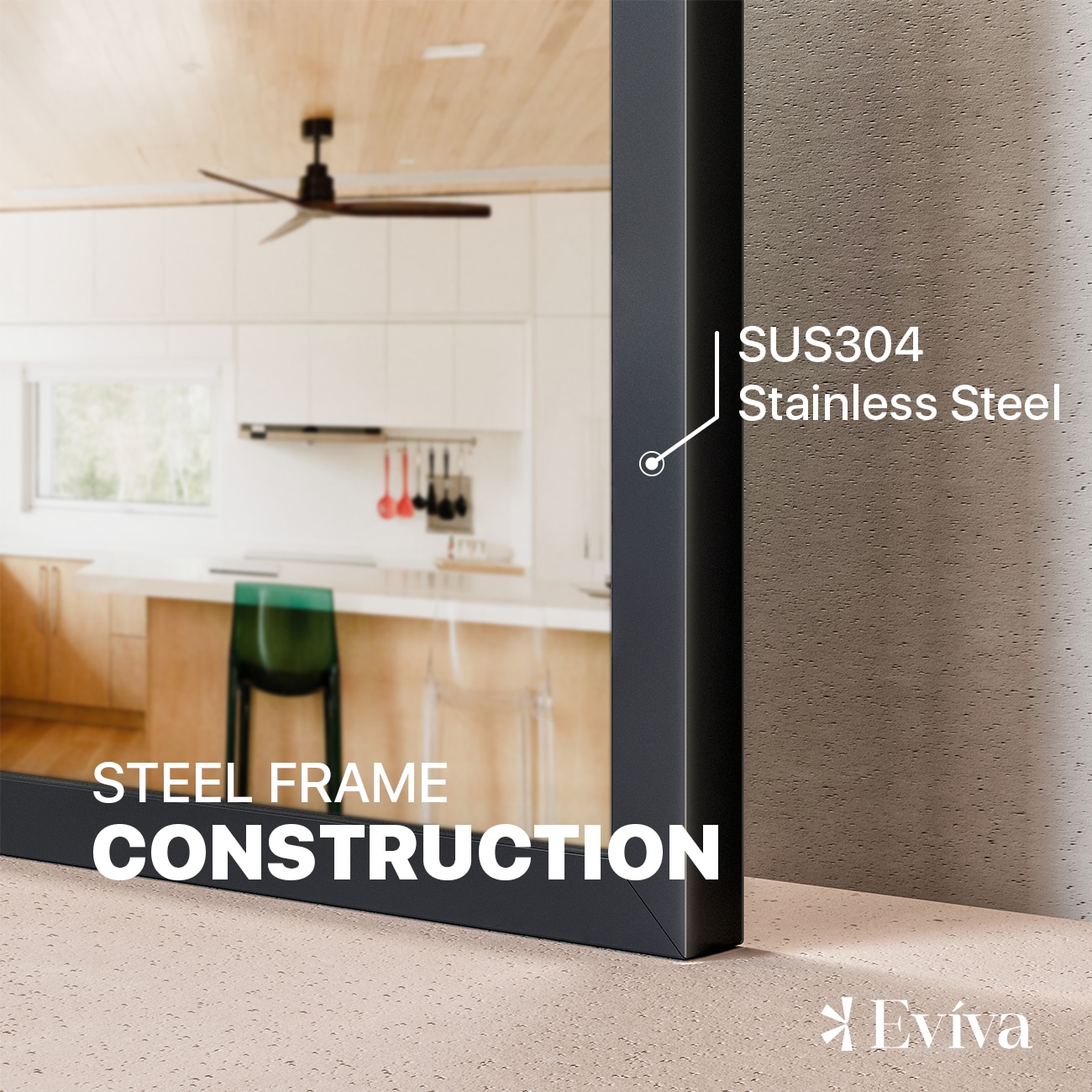 Eviva EVMR-60X30-BLK Decor-Mirrors - View #4