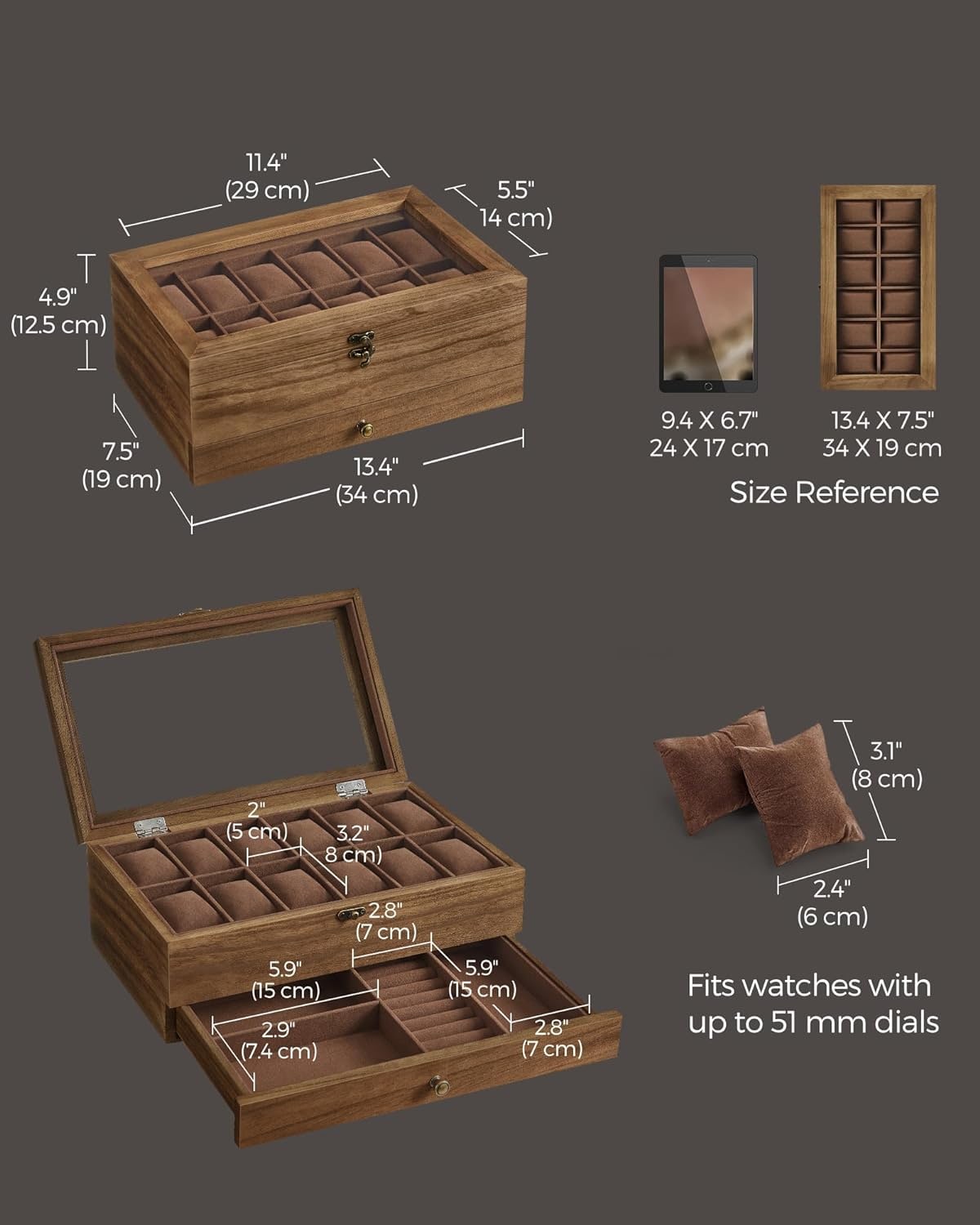 SONGMICS HOME JOW012K01 Jewelry-Organization - View #7