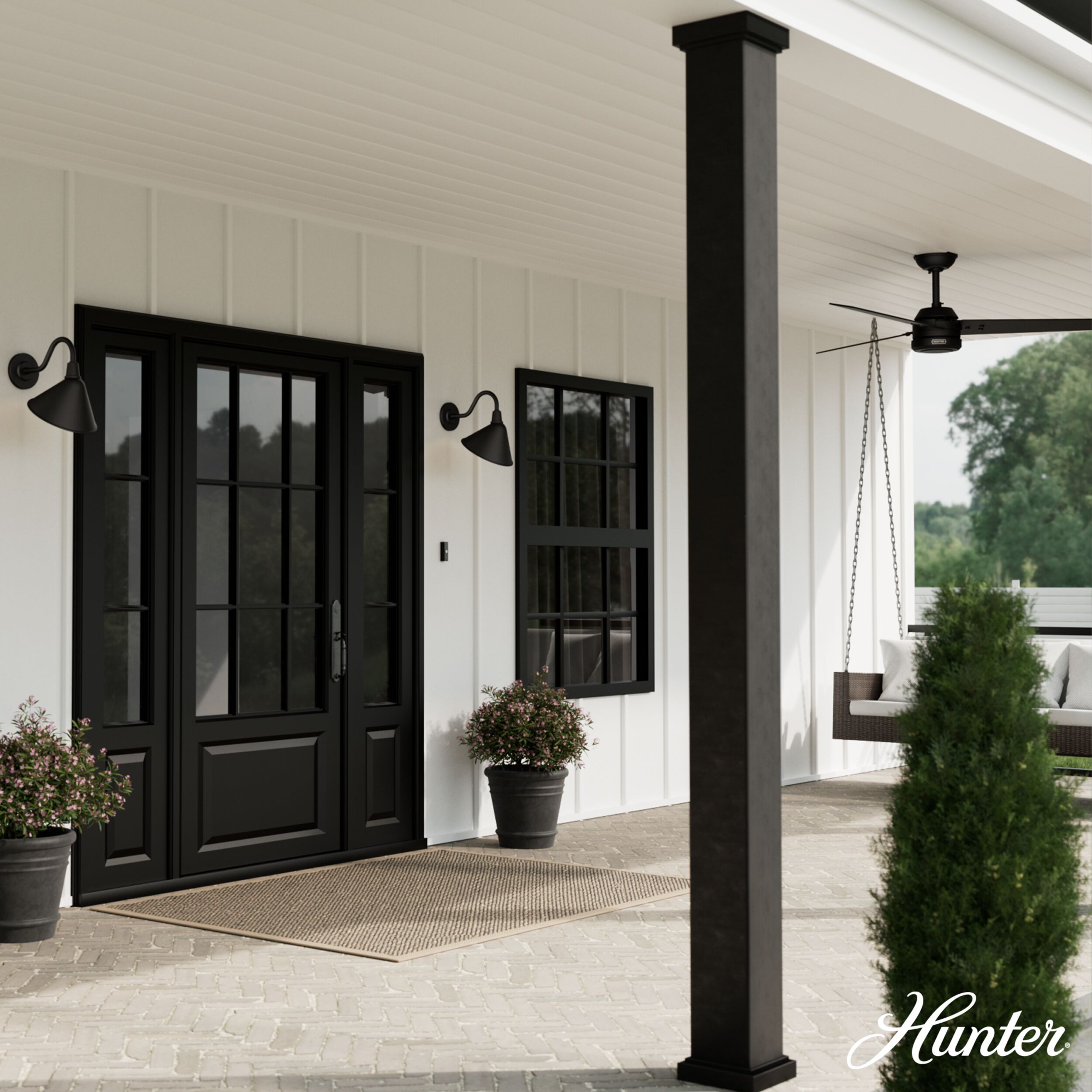 Hunter 46010 Outdoor-Wall-Lighting - View #3
