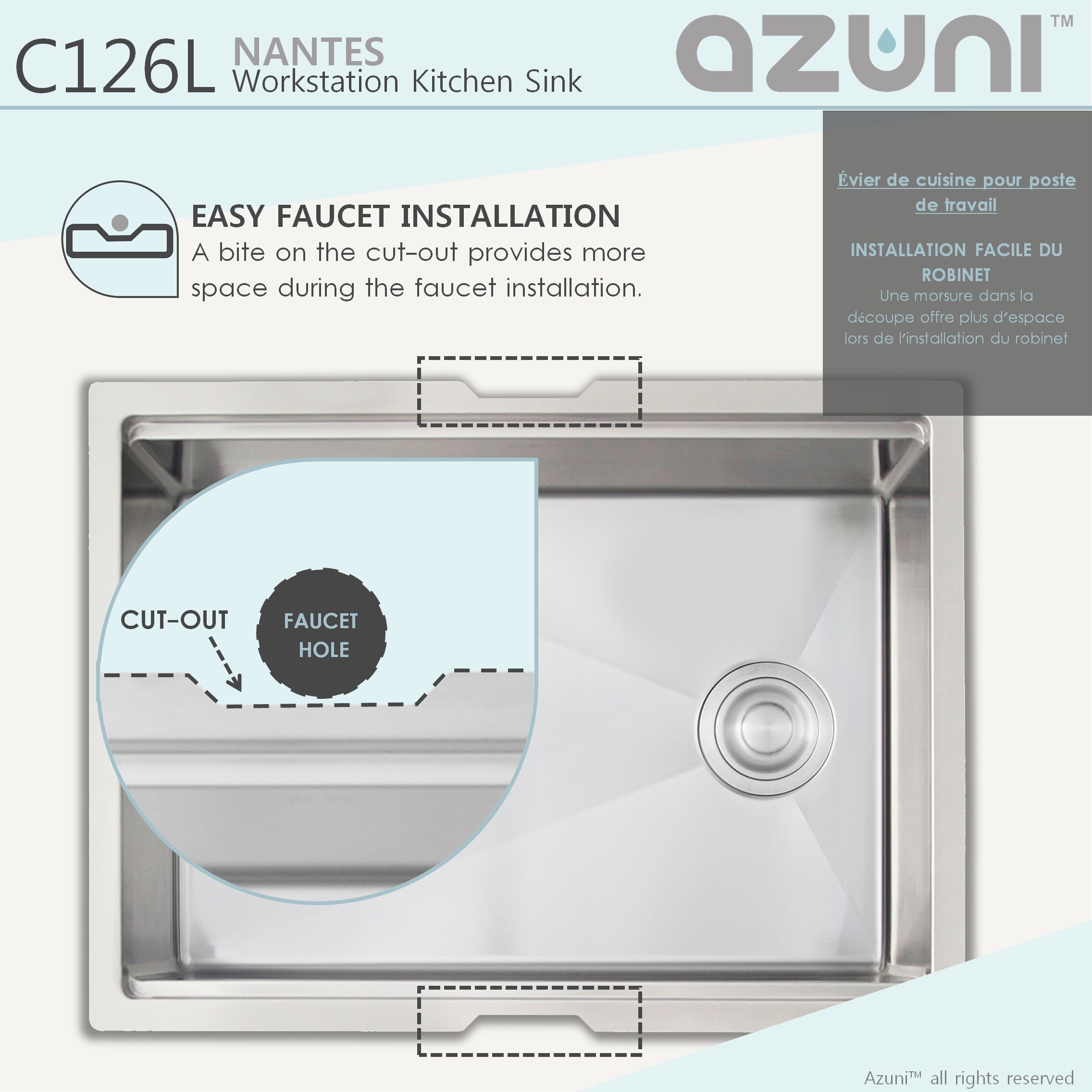 Azuni C126L1 Kitchen-Sinks - View #10