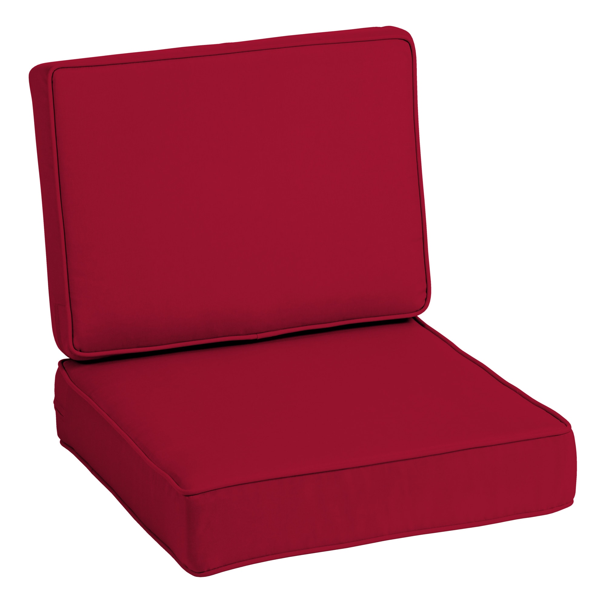 ARDEN AQ02F08B-DKZ1 ProFoam 24-in x 24-in 2 -Piece Caliente Red Deep seat patio chair cushion
