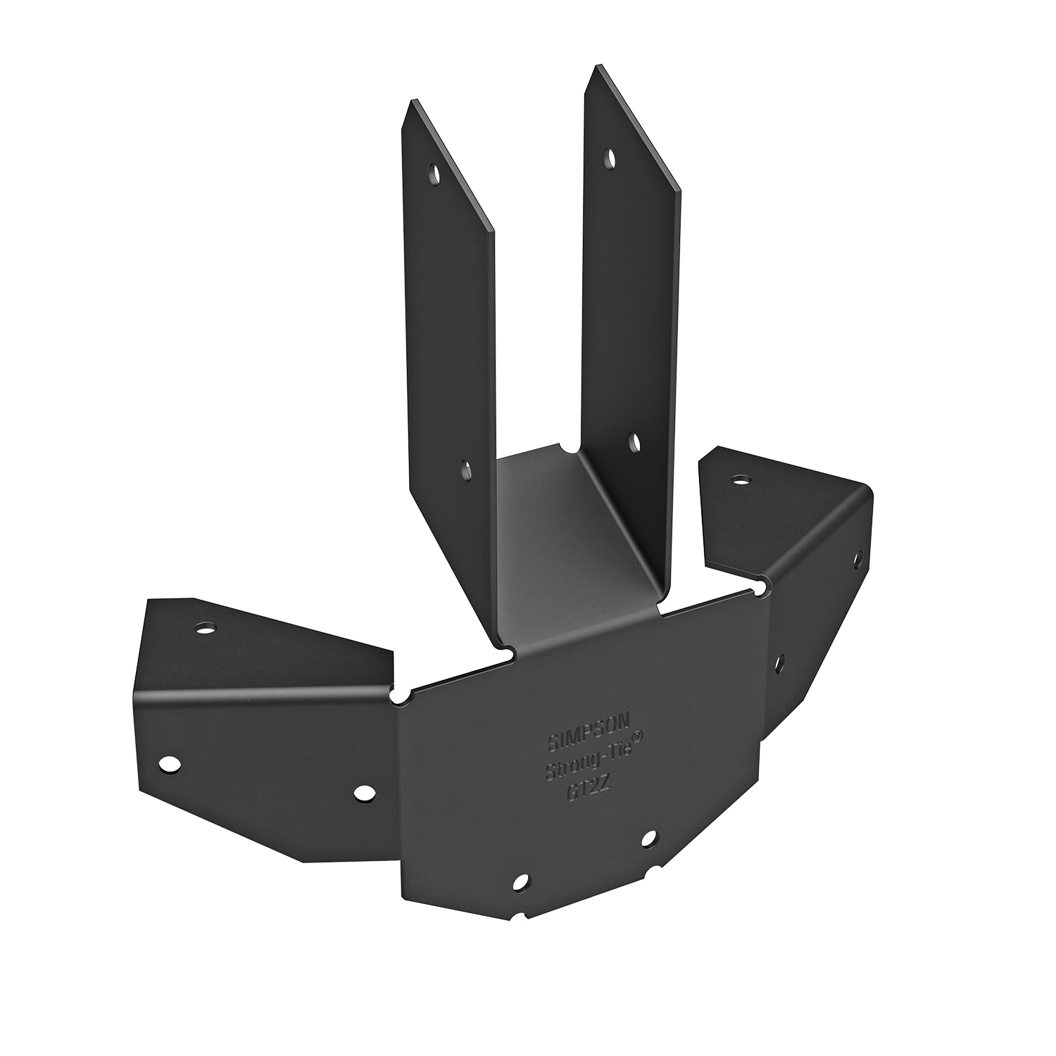Simpson Strong-Tie APGT2 6.57-in x 7.1-in Outdoor Accents ZMAX Galvanized with Black Powder Coat Gazebo tie