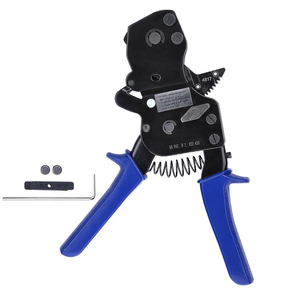 Yescom 25PEX001-BJ10C-03-LO PEX Cinch Clamp Tool 3/8 inch 1/2 inch 5/8 inch 3/4 inch 1 inch One-handed Ratcheting Crimper