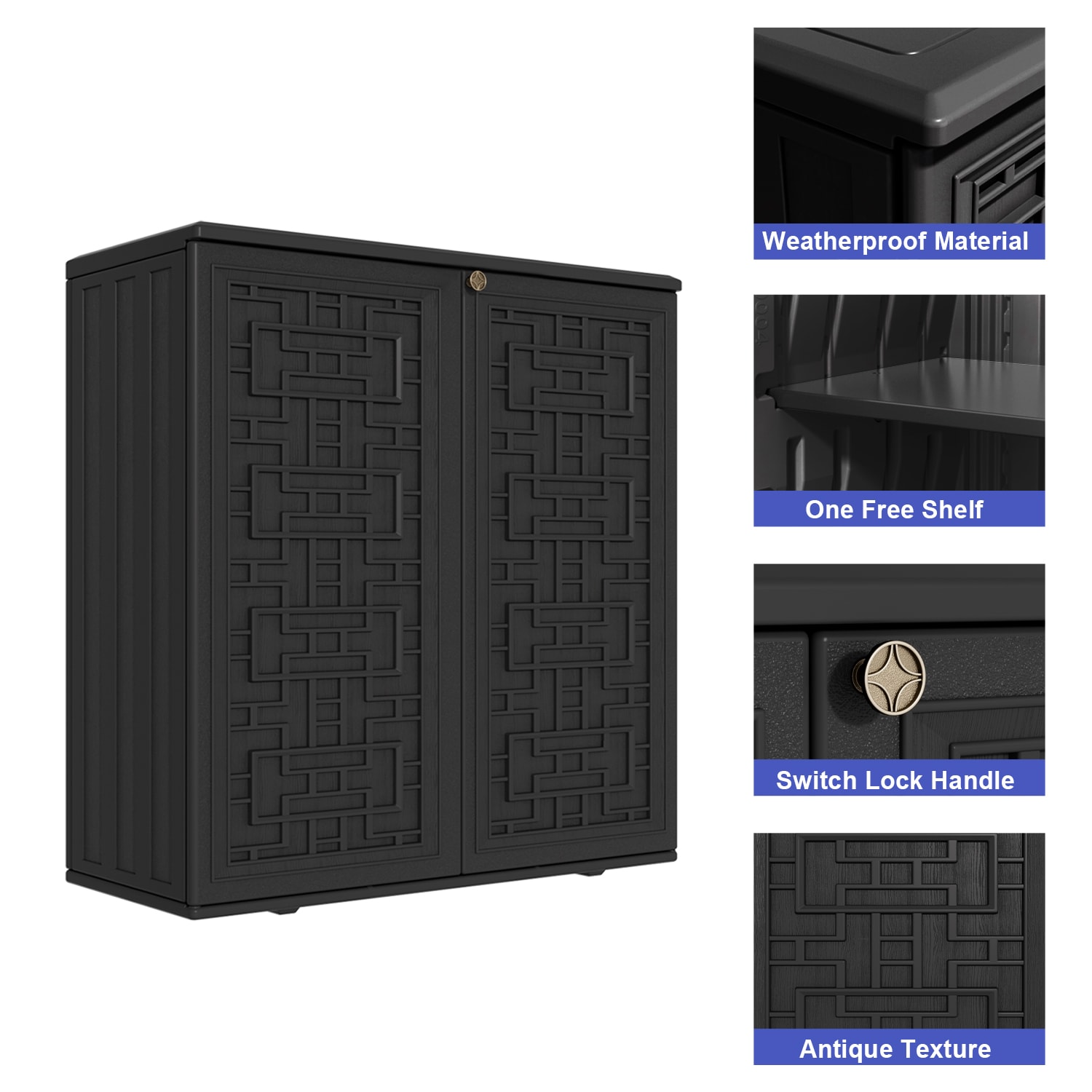 WELLFOR TATY0517 Small-Outdoor-Storage - View #5