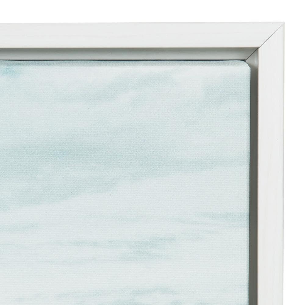 Sylvie Beach Scene Framed Canvas Print, 23x33 White