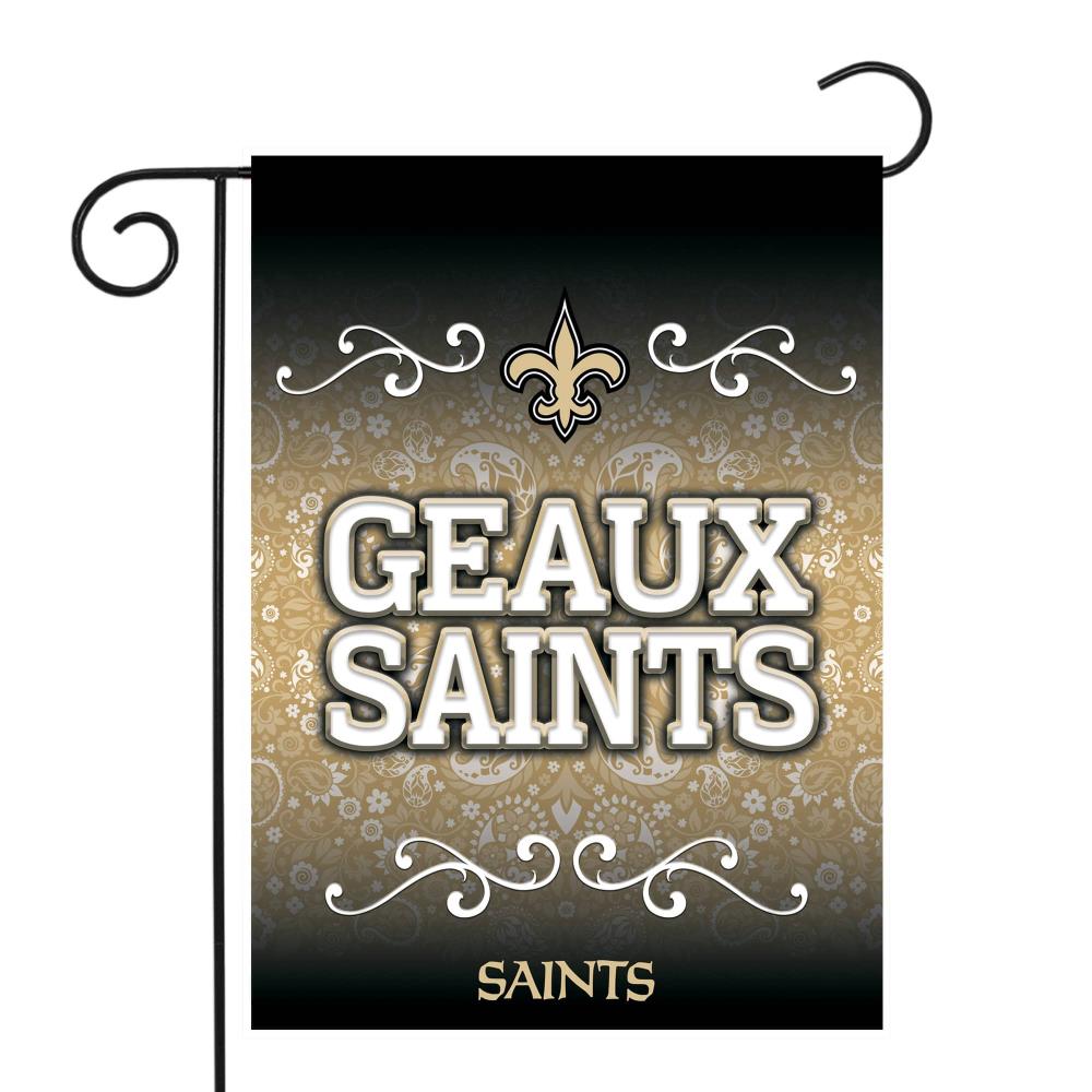 Rico Industries NFL Football New Orleans Saints Personalized Garden Flag