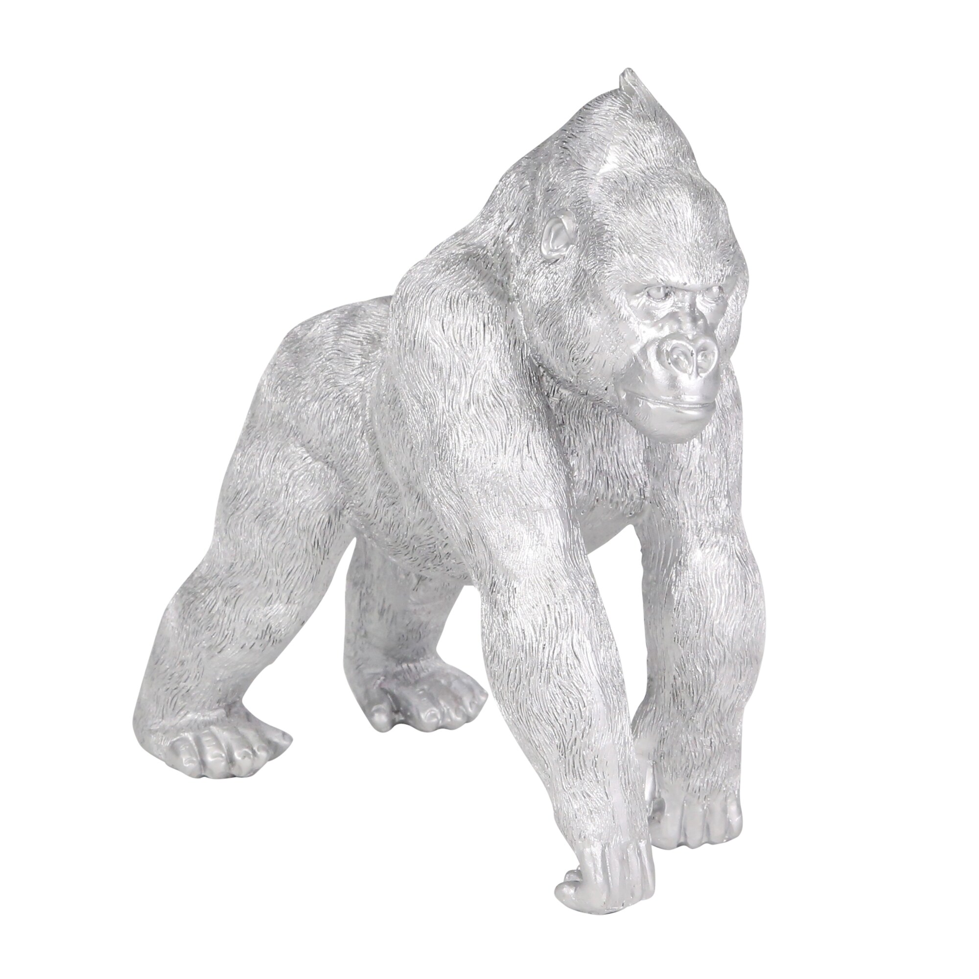 Sagebrook Home 14451-02 Silver Polyresin Modern Figurine